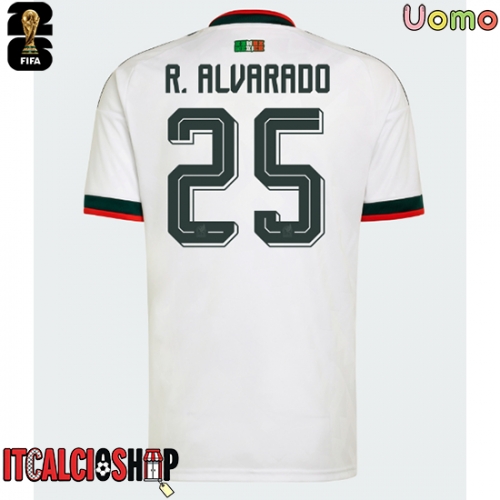 Messico Roberto Alvarado #25 Seconda Maglia Mondiali 2026 Manica Corta